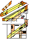 Beispiel 1, ungleiche Dachneigung