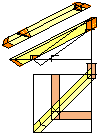 Beispiel 4, gleiche Dachneigung