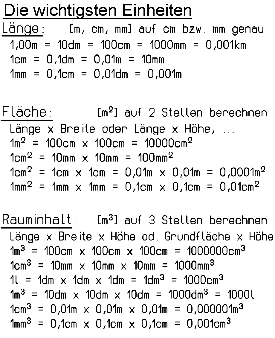 Einheiten umwandeln