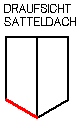 Draufsicht Satteldach